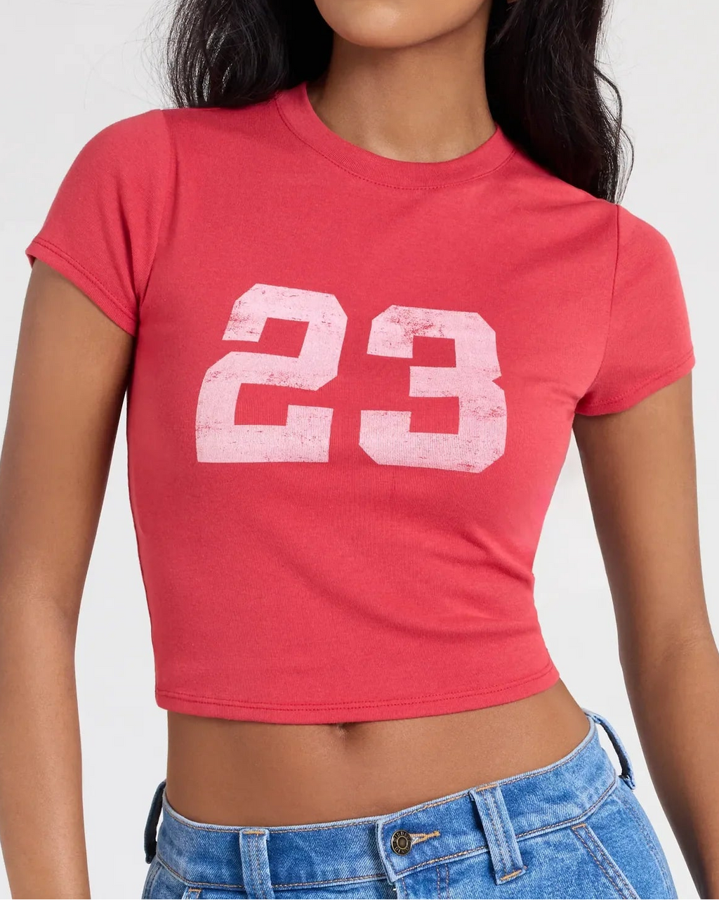 Feeling 23 Crop Graphic Tee
