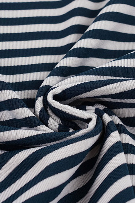 Striped Raglan Top and Flare Pants Set