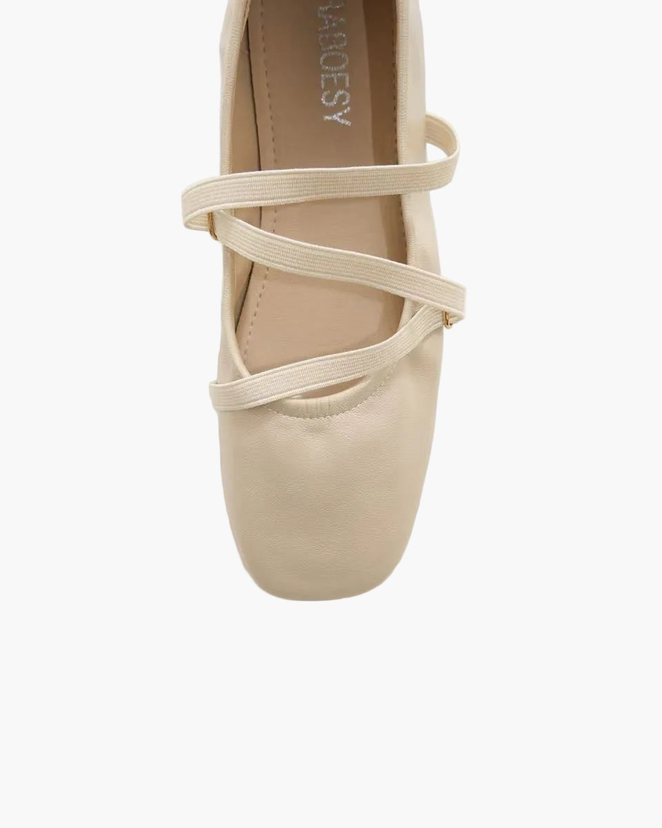 Cross Straps Foldable Ballet Flats