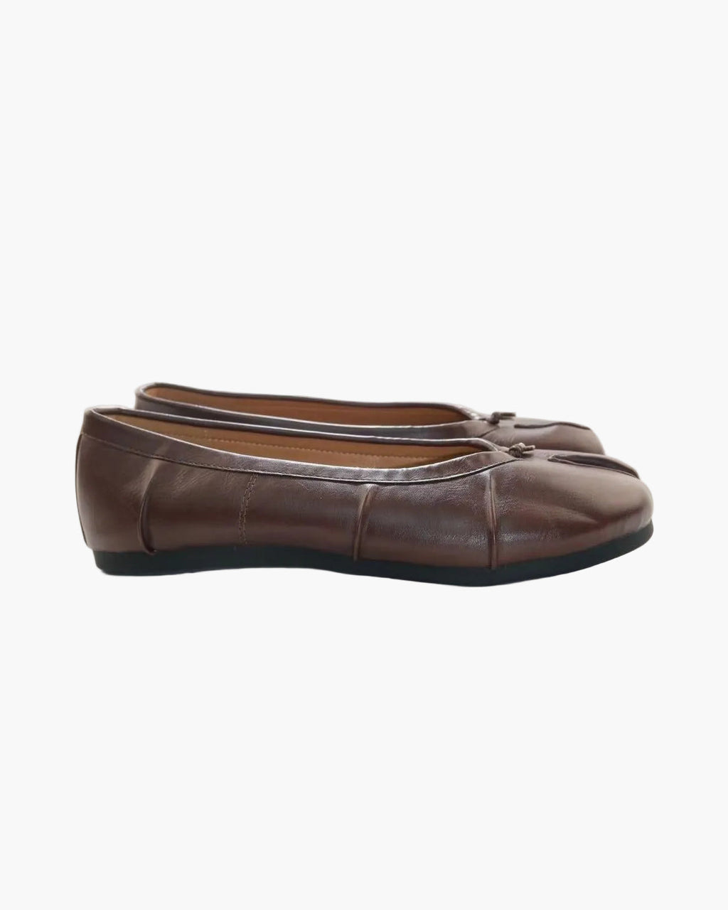 Wrinkles Tabi Ballet Flats
