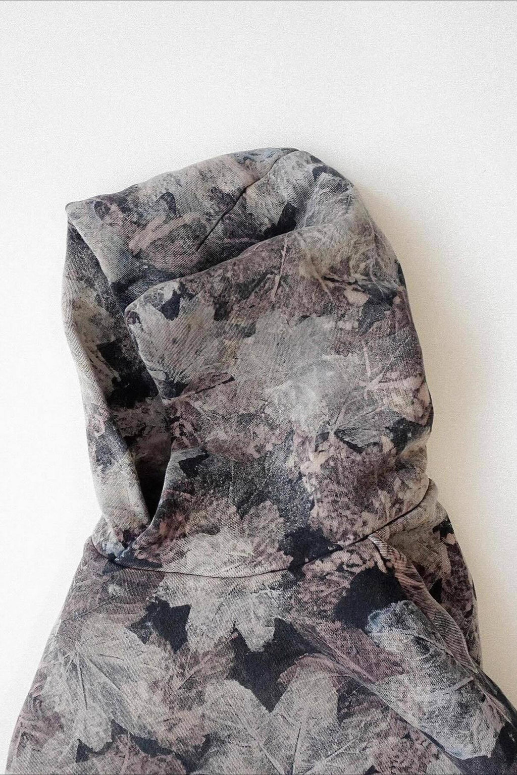 Leaf Print Pullover Hoodie