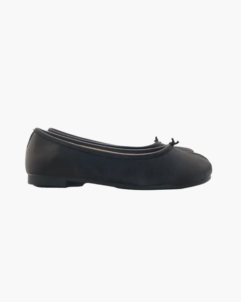 Satin Tabi Ballet Flats