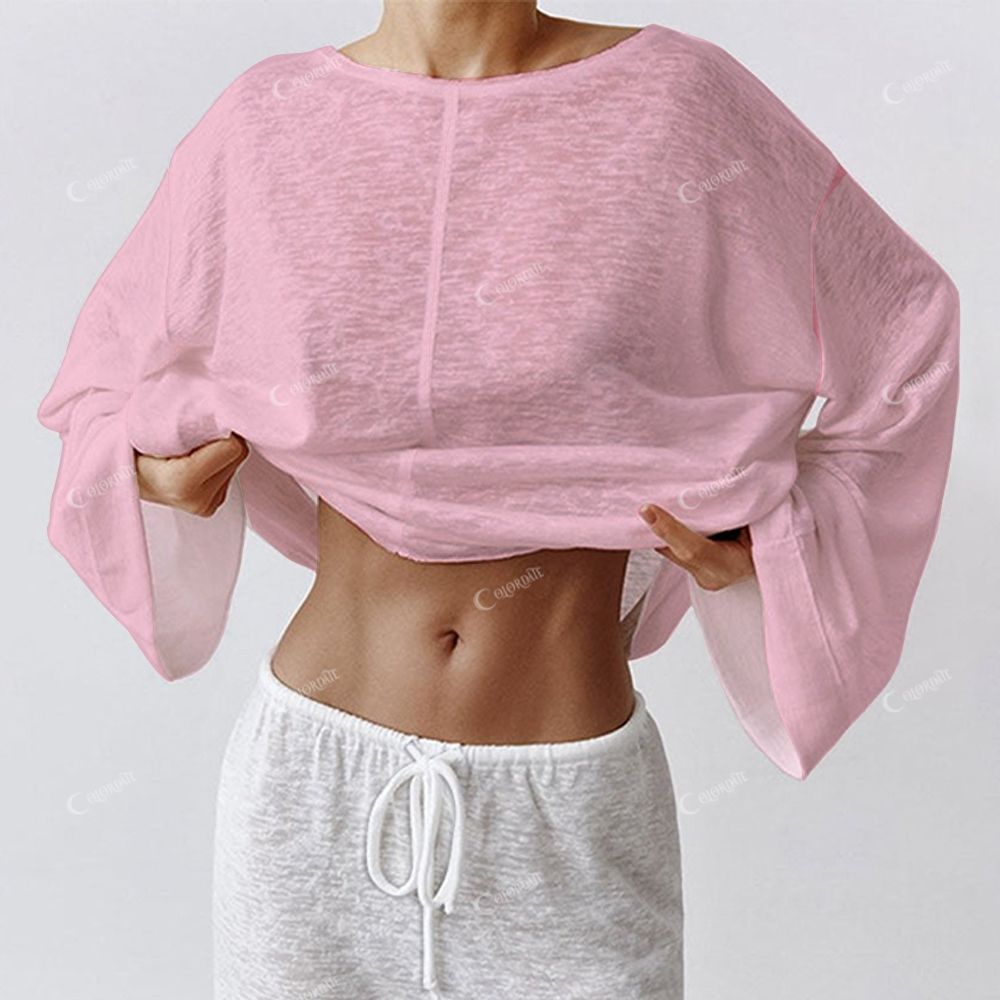 Women's Pure Pink Long Sleeve Cotton Homewear Set
