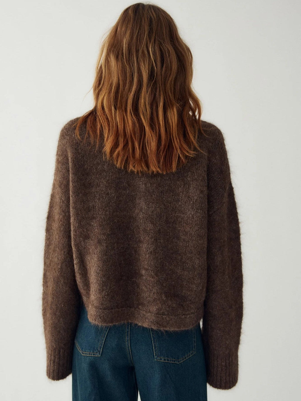 Cream Cropped Button Front Cardigan