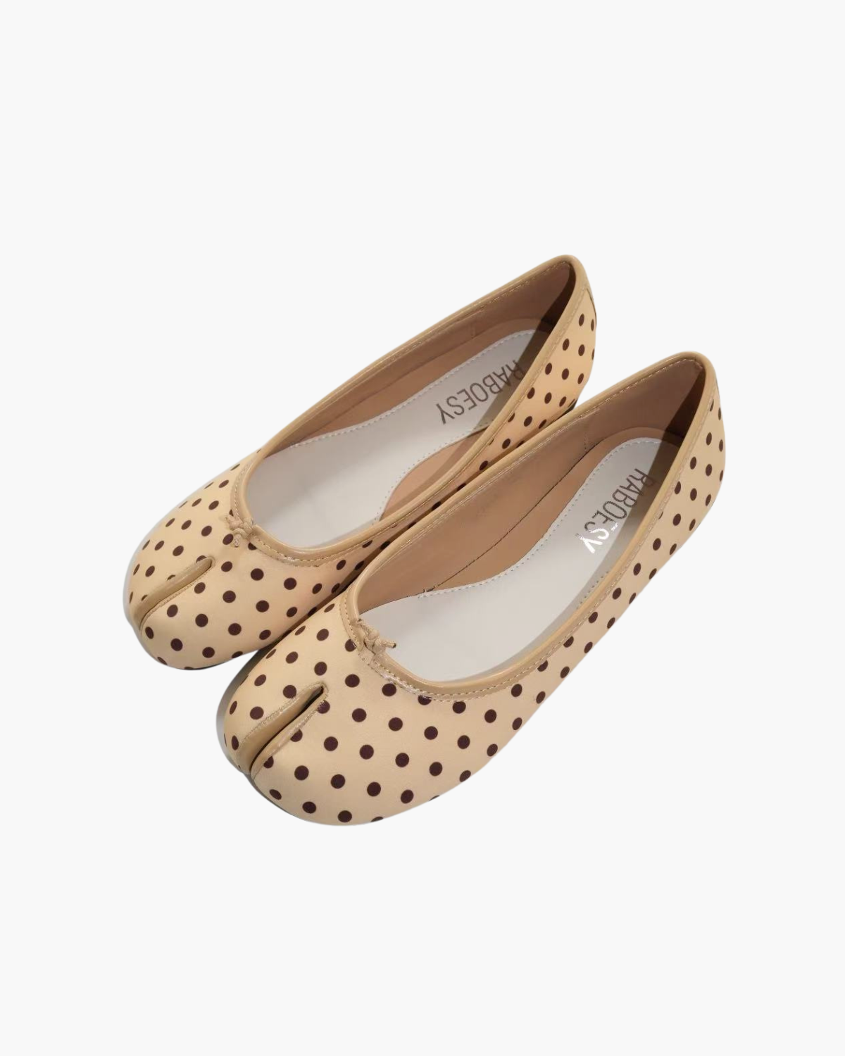 Satin Polka Dots Ballet Flats
