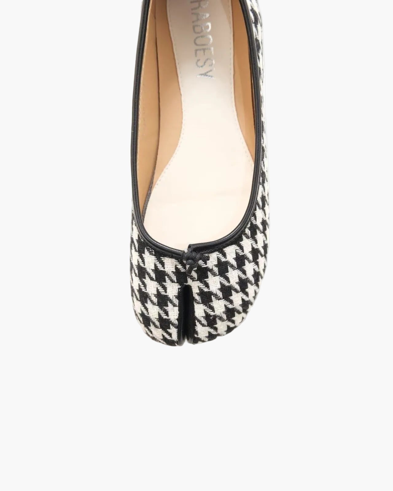 Plaid Tabi Ballet Flats