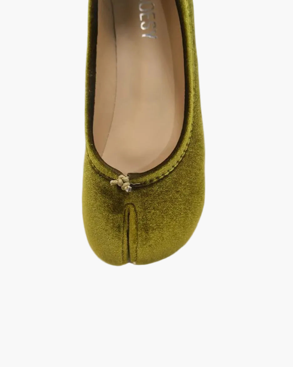 Velvet Tabi Ballet Flats