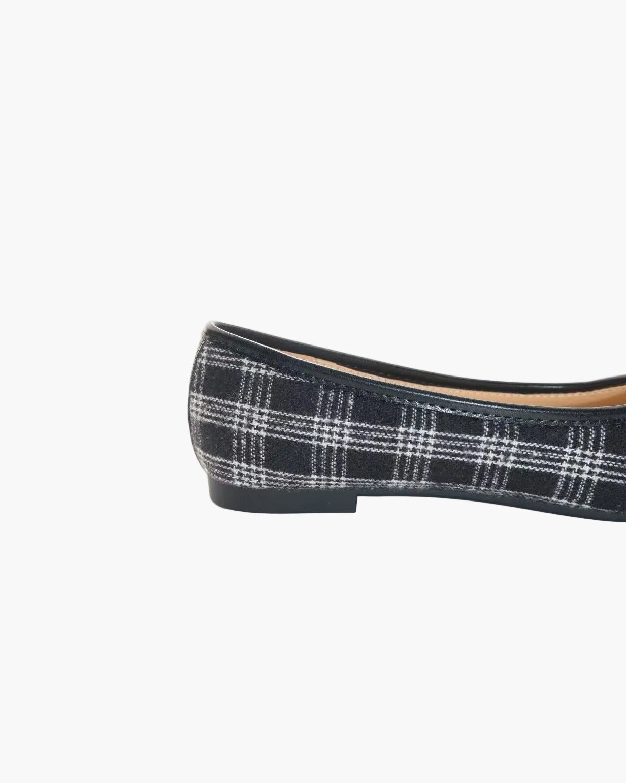 Plaid Tabi Ballet Flats