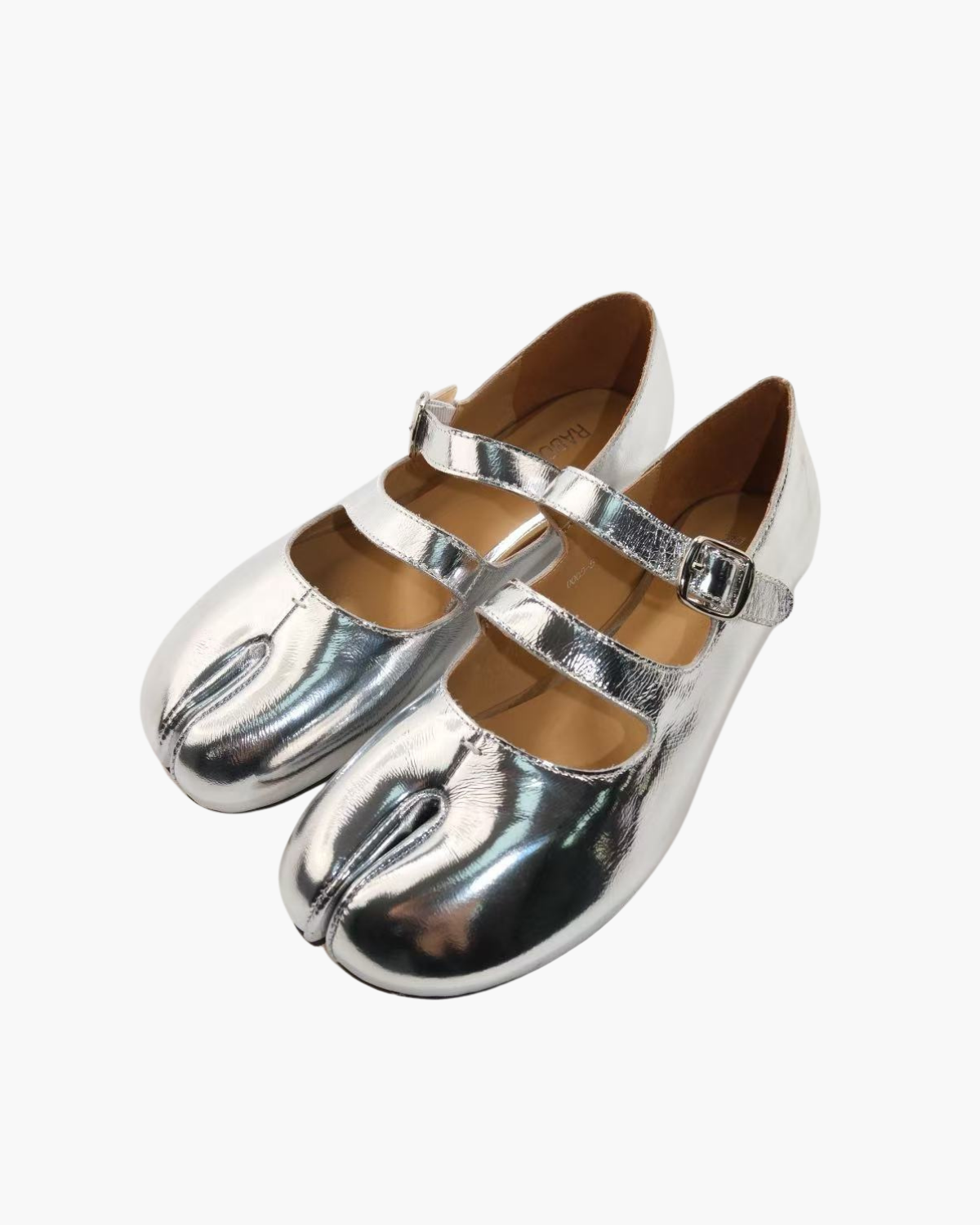 Double Straps Tabi Ballet Flats