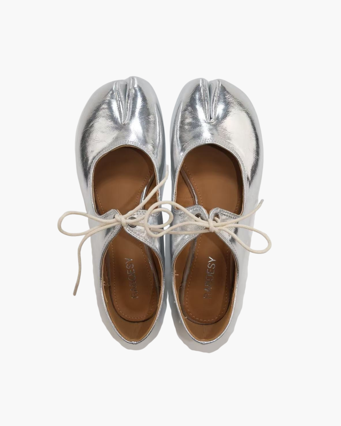 Lace Up Tabi Flats