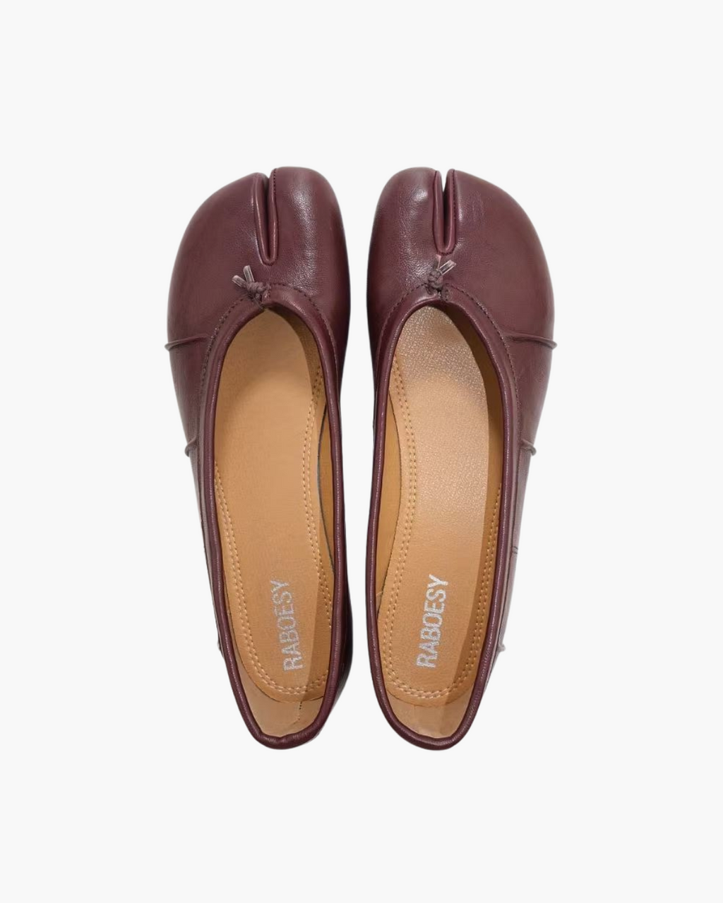Wrinkles Tabi Ballet Flats