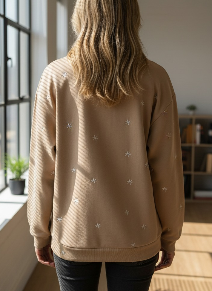 Vintage Christmas Tree Art Print Casual  Sweatshirt