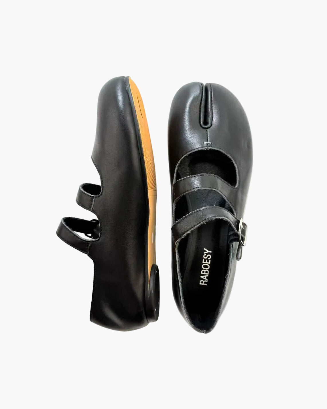 Double Straps Tabi Ballet Flats