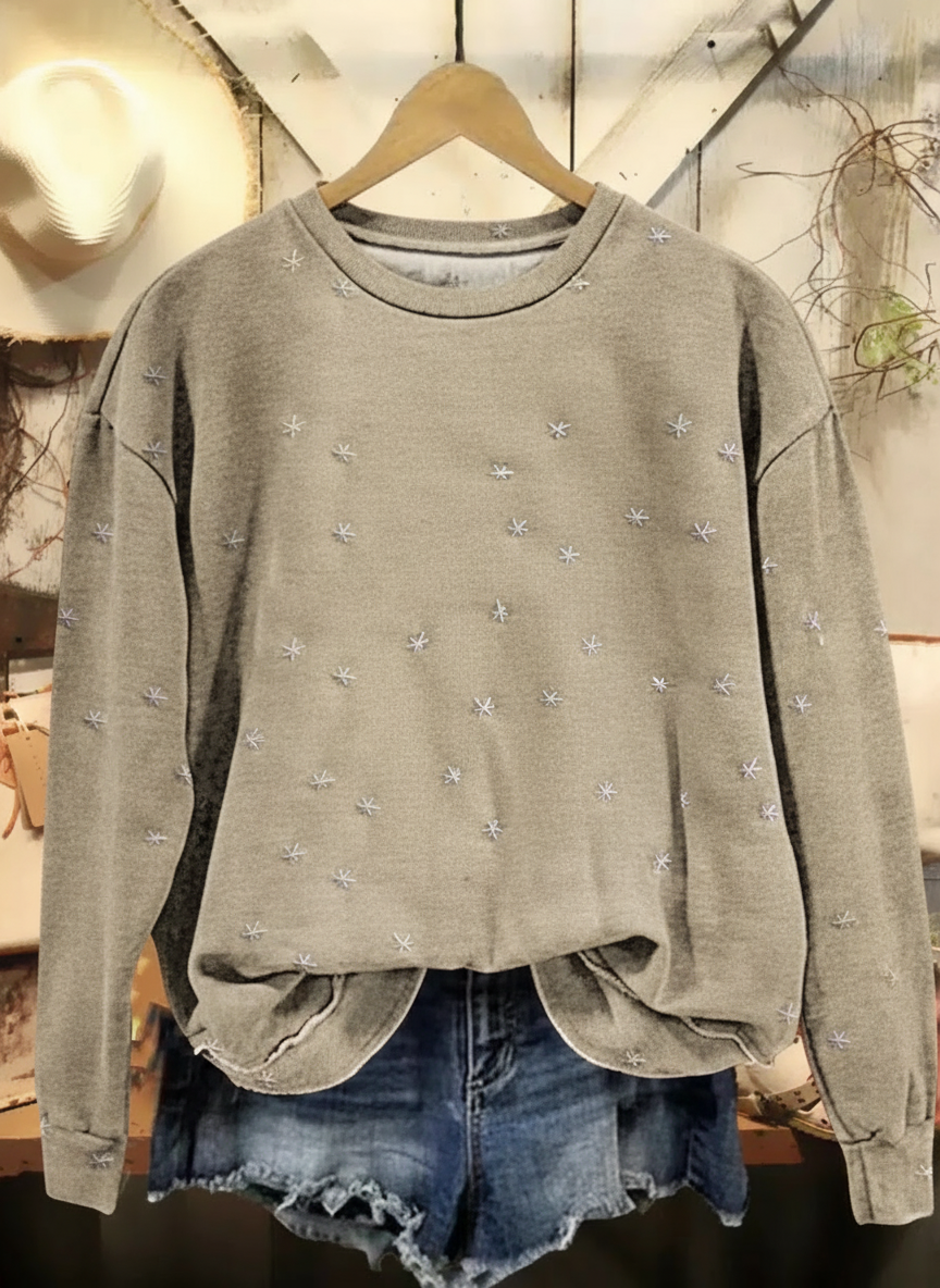 Women's Christmas Snow Long Sleeve Casual Top