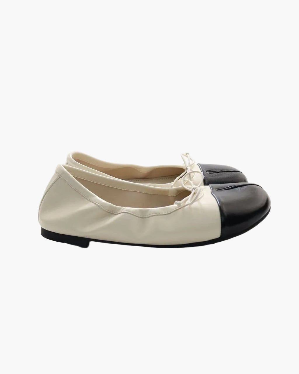 Foldable Color Block Tabi Flats