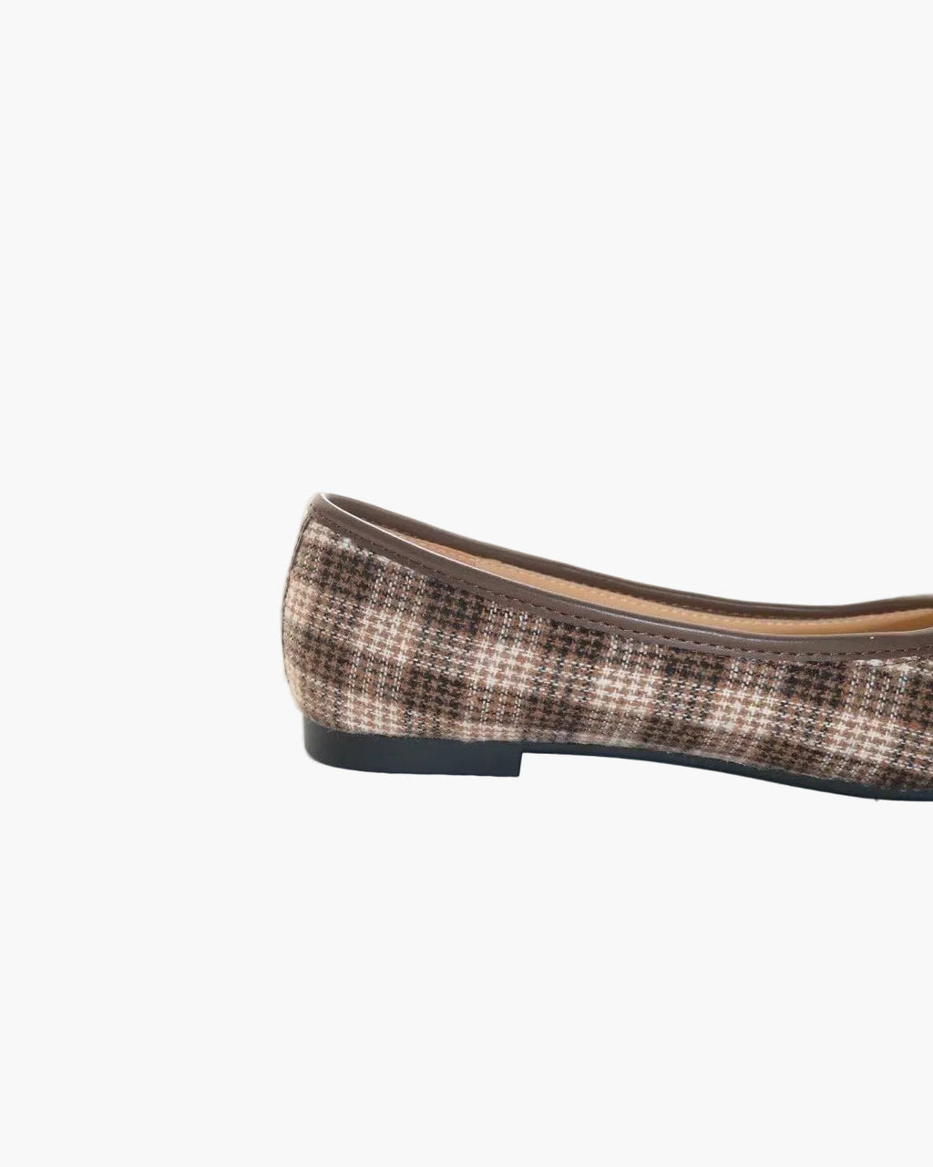 Plaid Tabi Ballet Flats