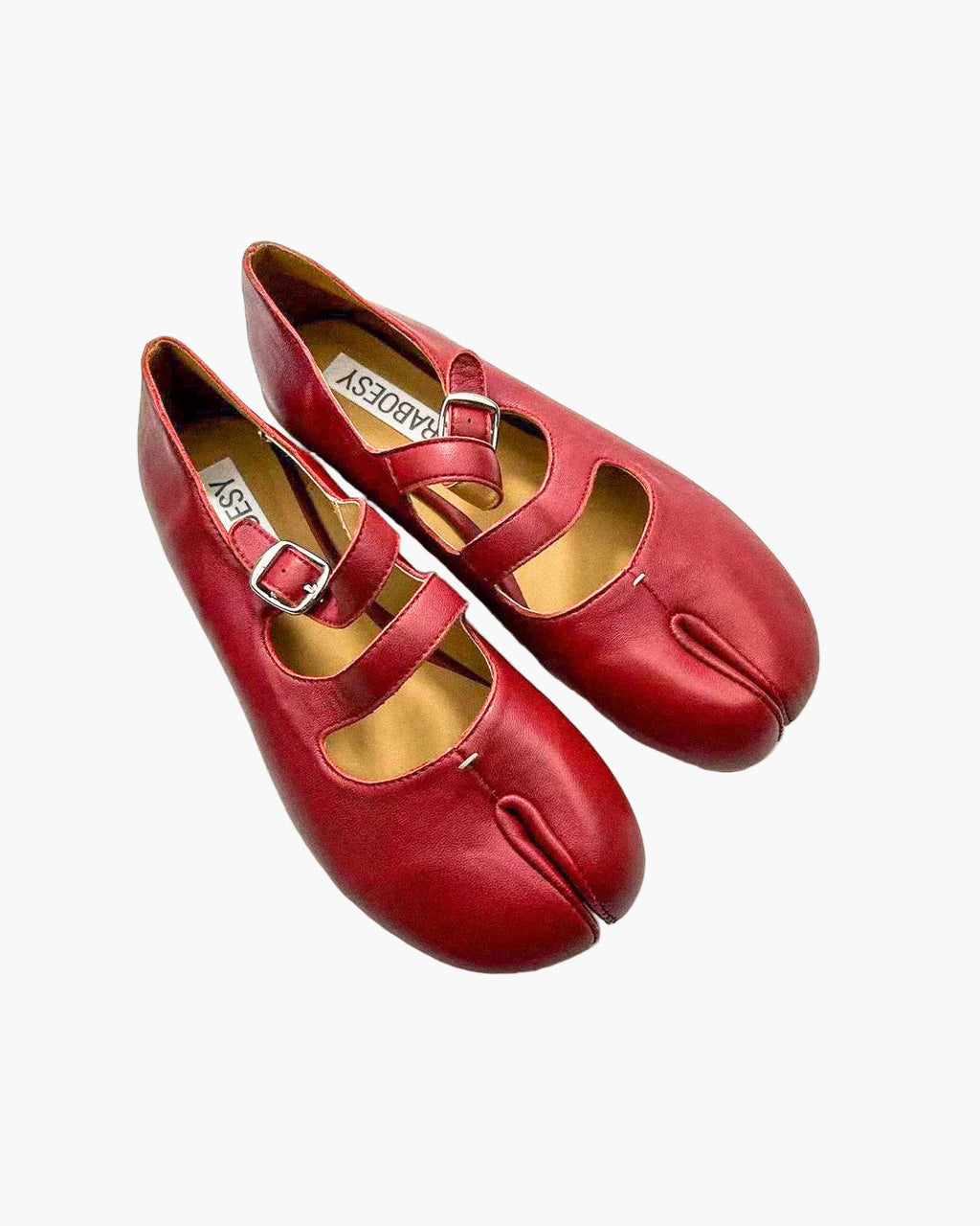 Double Straps Tabi Ballet Flats