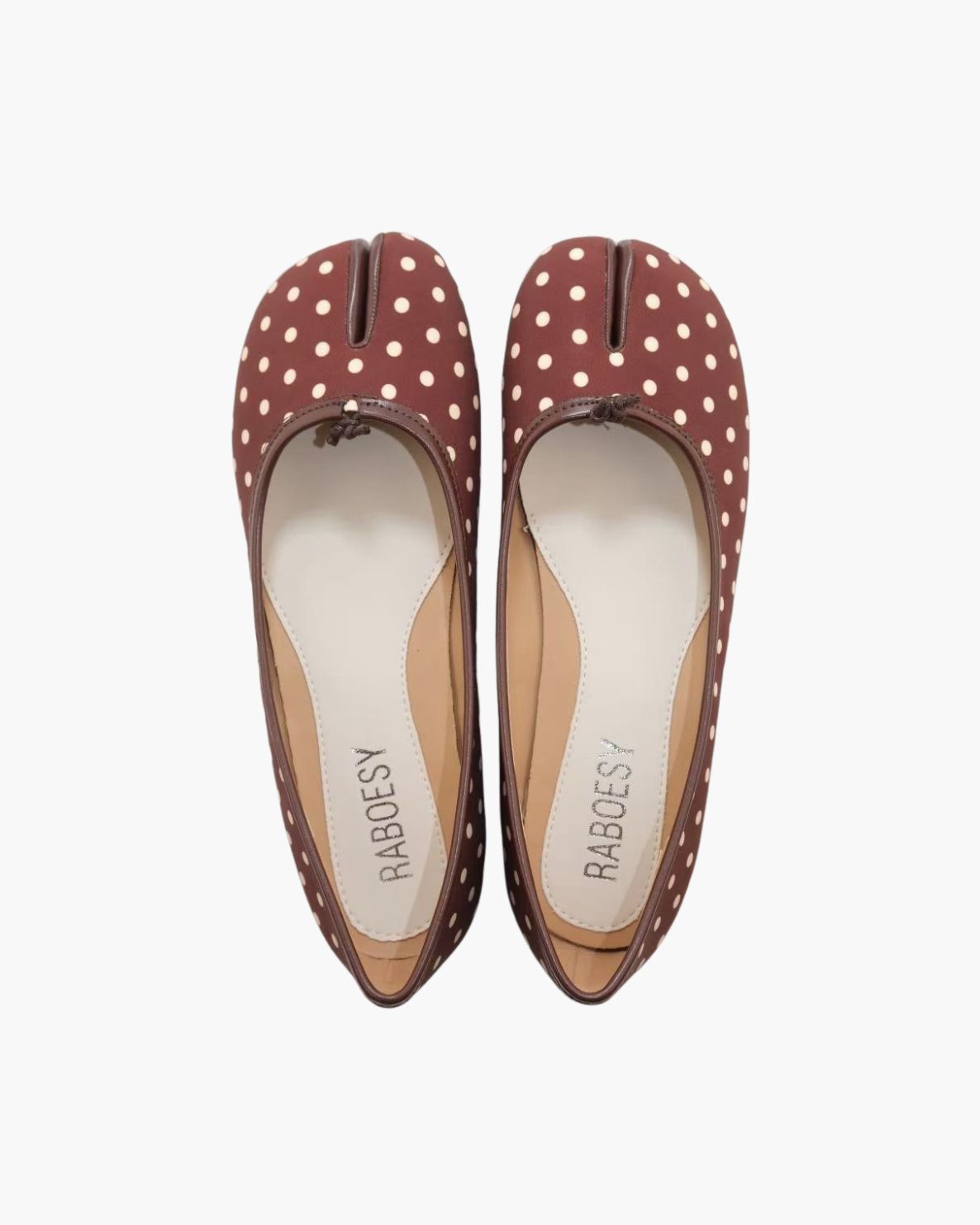 Satin Polka Dots Ballet Flats