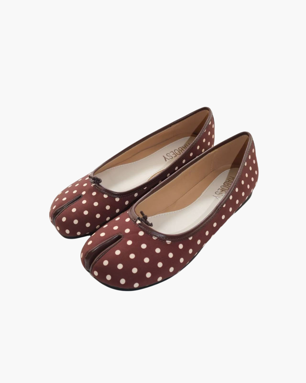 Satin Polka Dots Ballet Flats