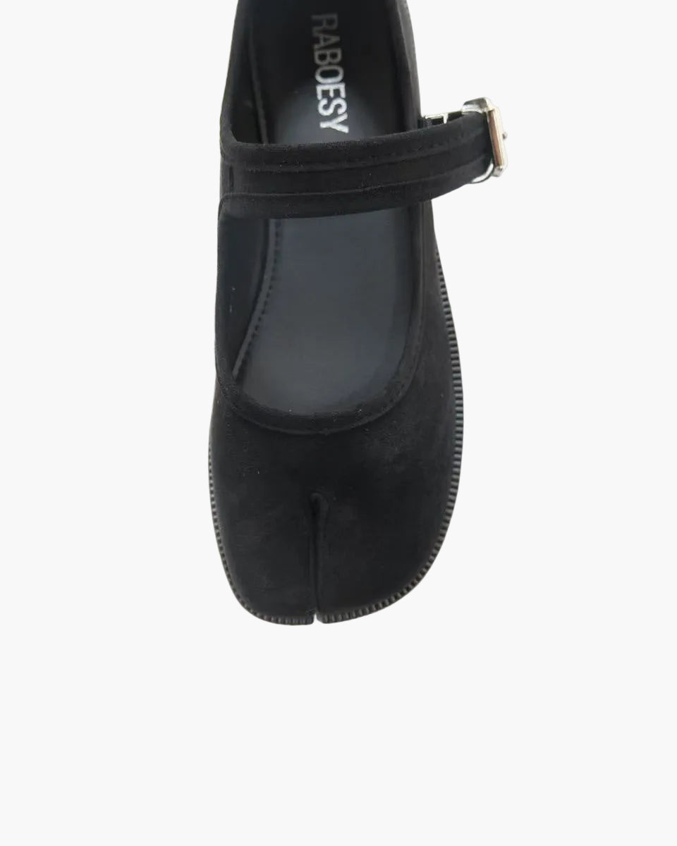 Suede Tabi Mary Jane Flats
