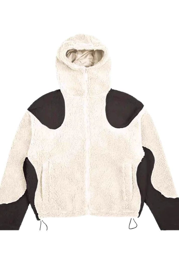 Sherpa Panel Zip Hoodie