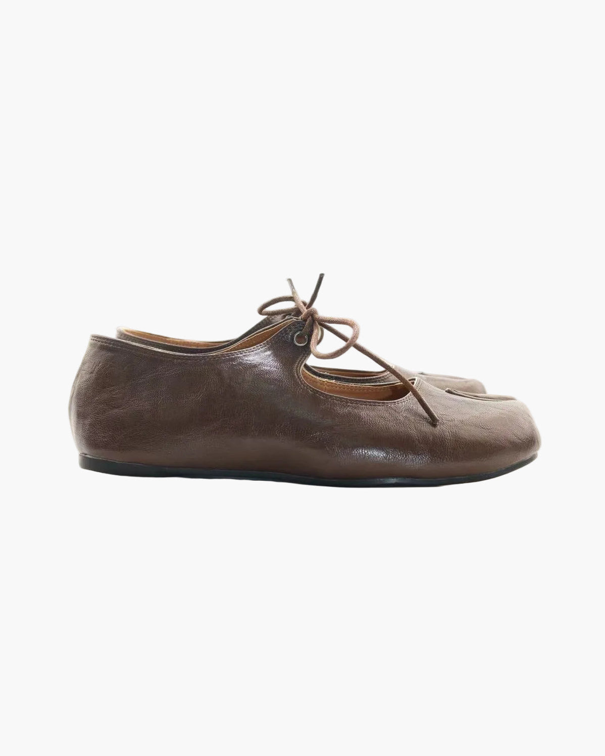 Lace Up Tabi Flats