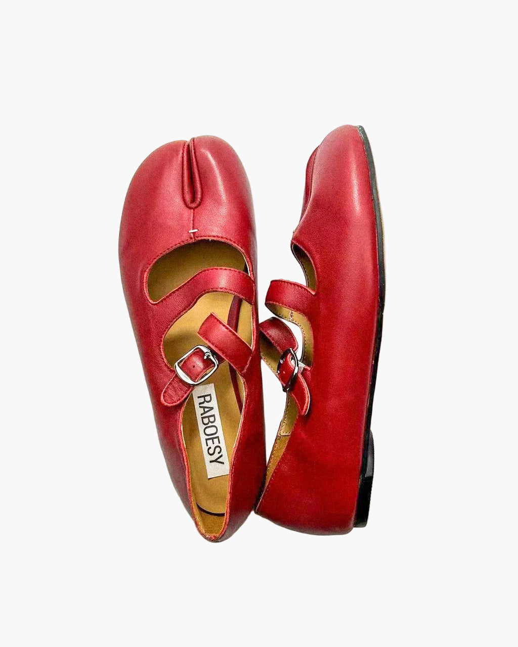Double Straps Tabi Ballet Flats