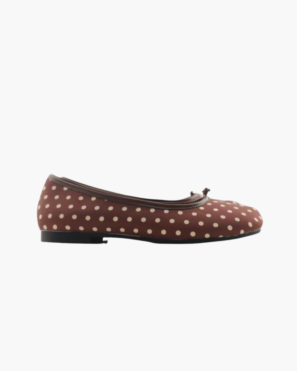Satin Polka Dots Ballet Flats