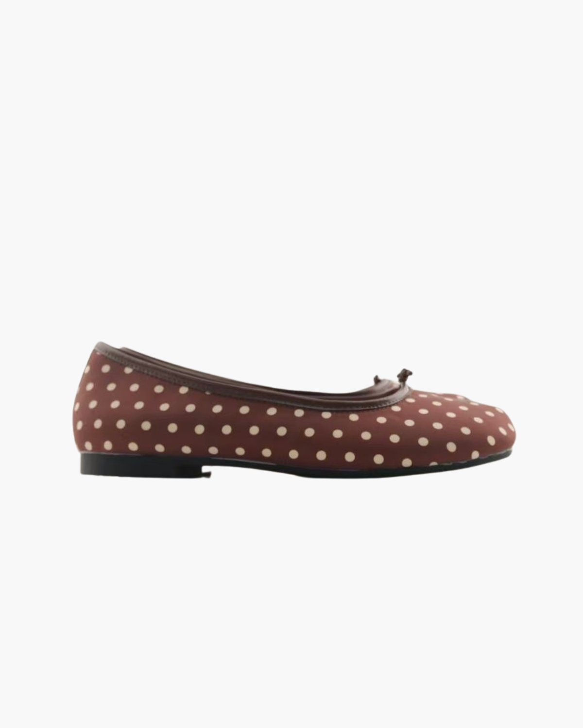 Satin Polka Dots Ballet Flats