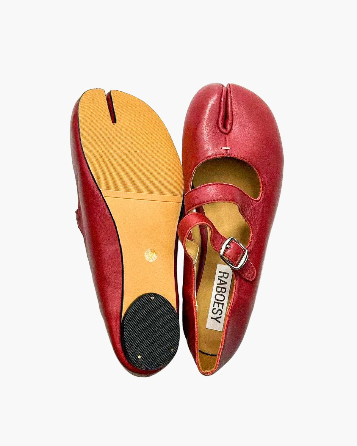 Double Straps Tabi Ballet Flats