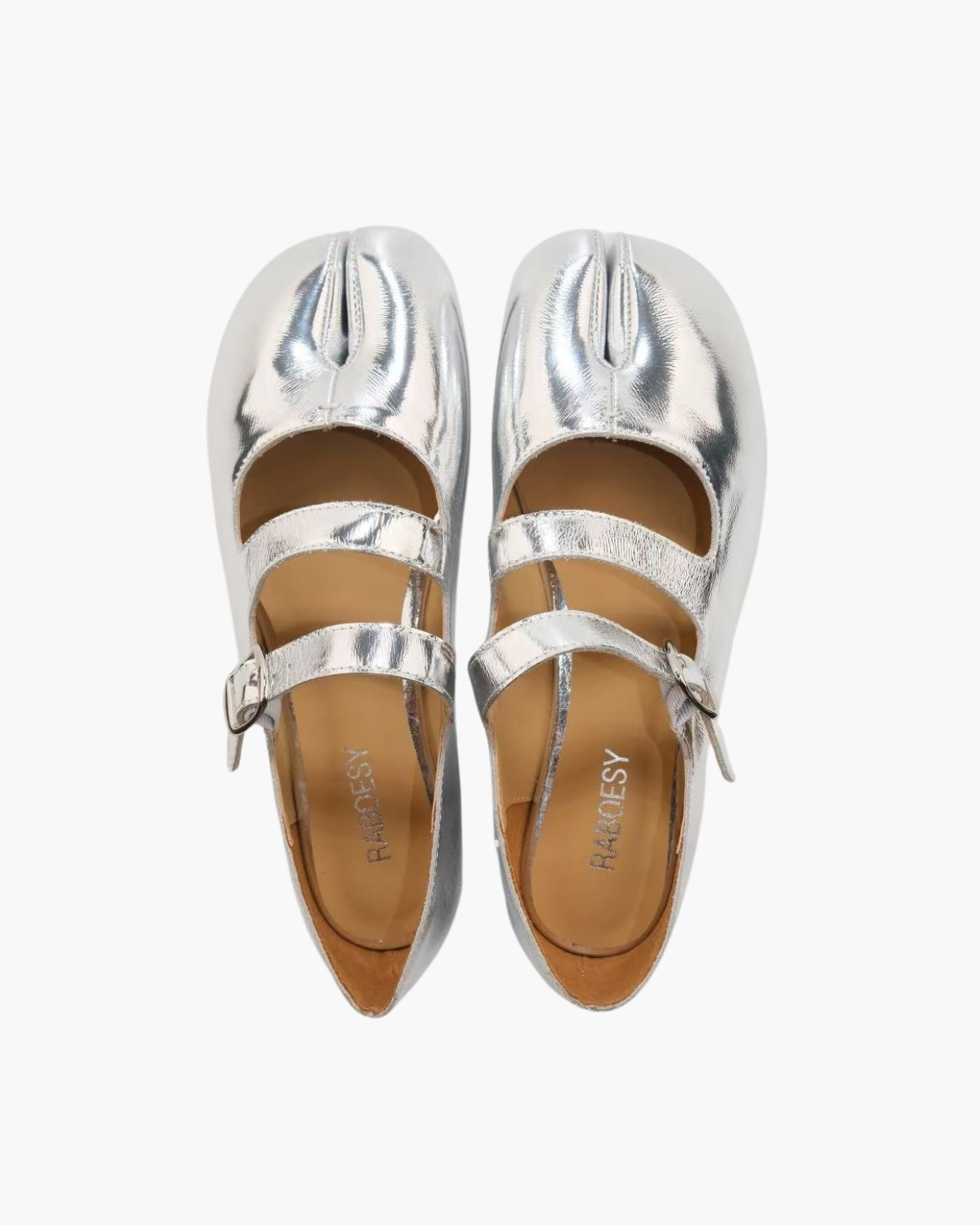Double Straps Tabi Ballet Flats