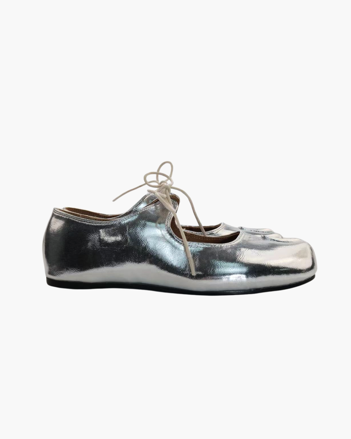 Lace Up Tabi Flats