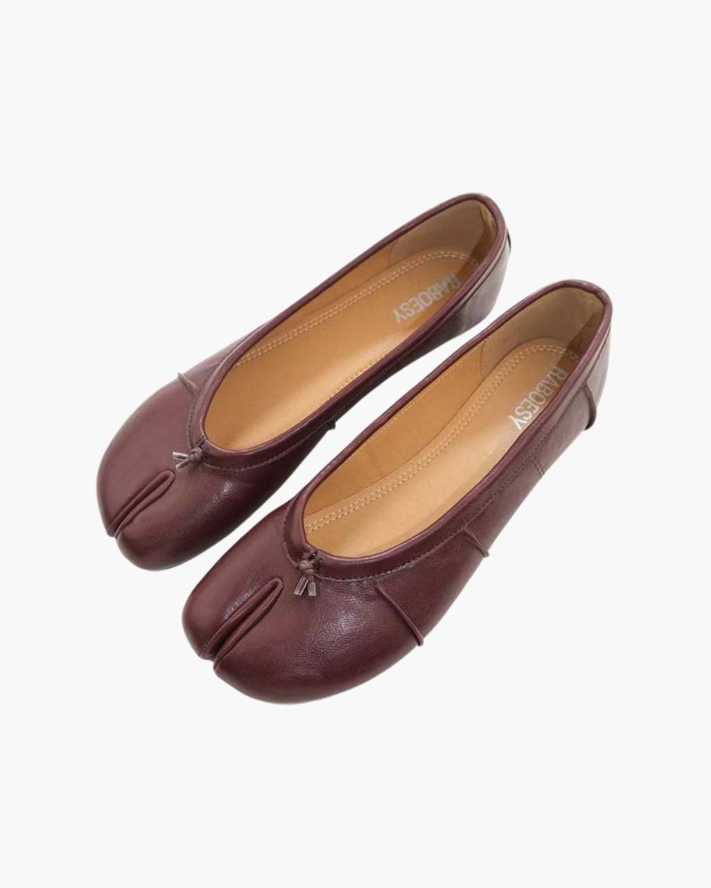 Wrinkles Tabi Ballet Flats