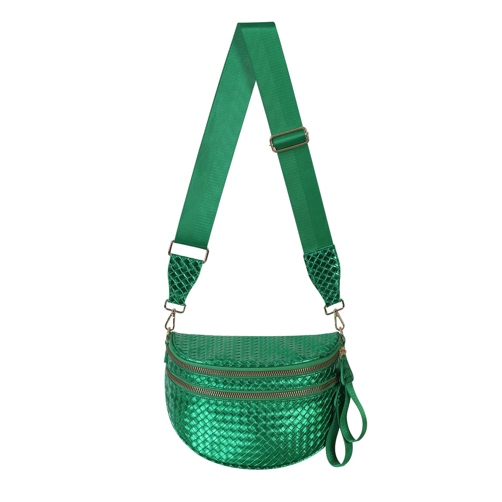 GoFree - Woven Leather Bum Bag
