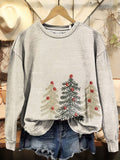 Christmas Tree Graphic Art Print Sweatshirt