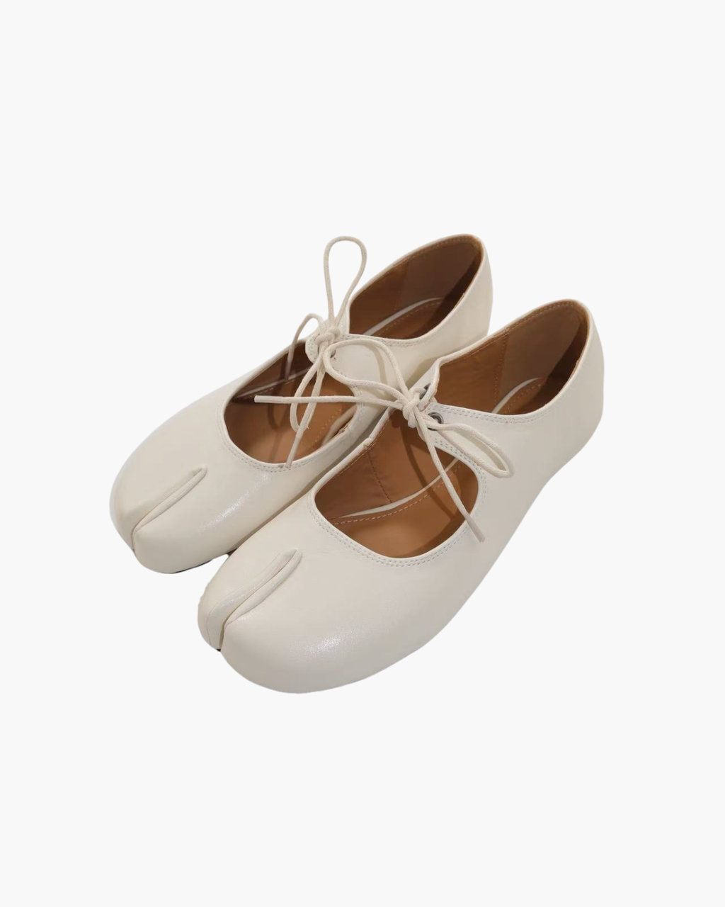 Lace Up Tabi Flats
