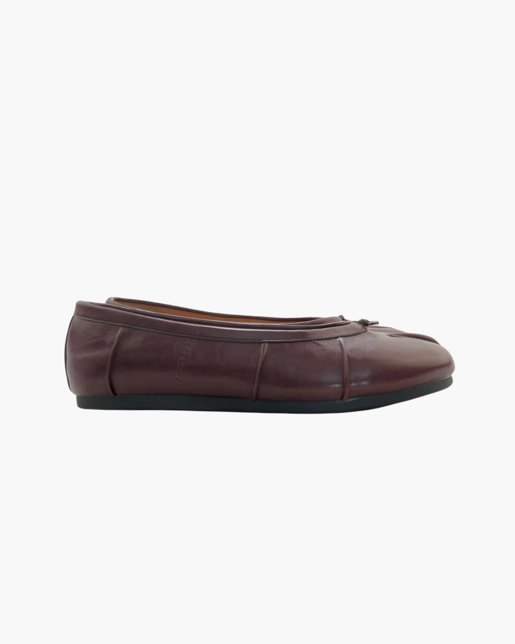 Wrinkles Tabi Ballet Flats