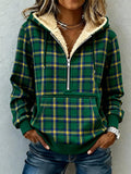 Women'S Casual Loose Color-Blocked Sweatshirt