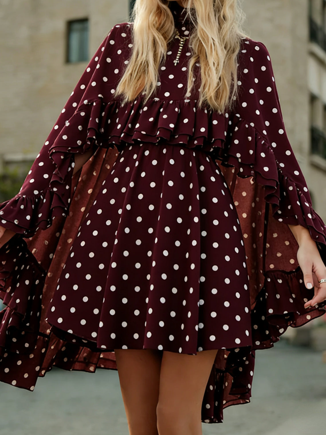 Elegant Chiffon Dress Fashion Inner Match Strap Two-Piece Set