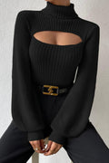 Sexy Hollow Out Turtleneck Sweater