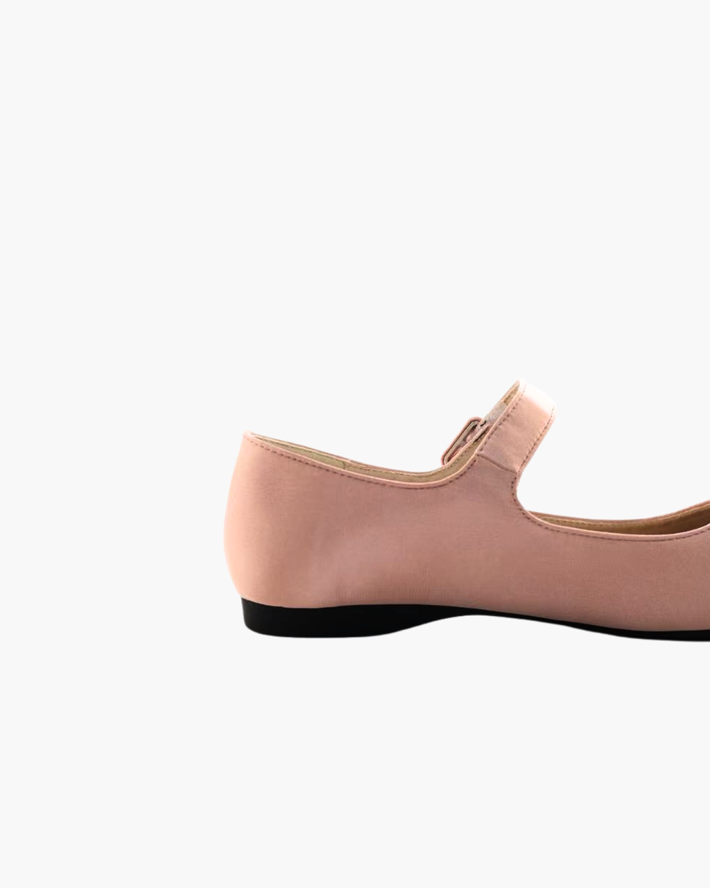 Satin Square Toe Mary Jane Flats