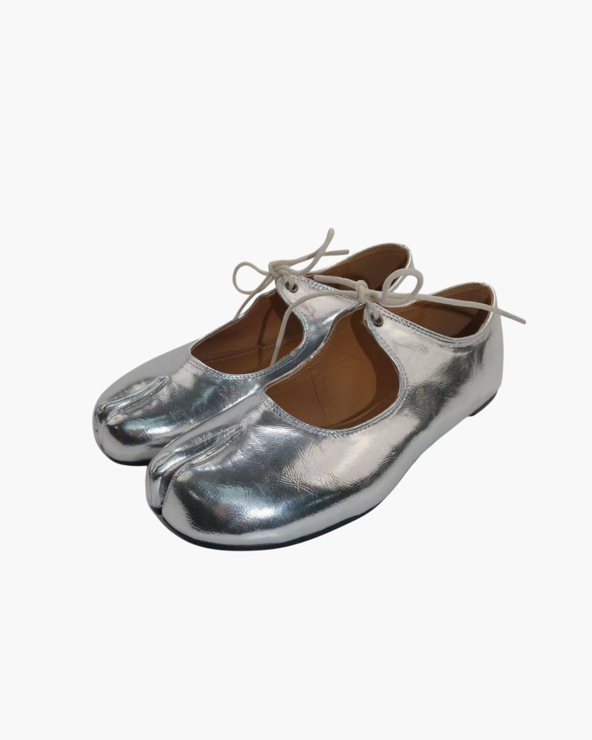 Lace Up Tabi Flats