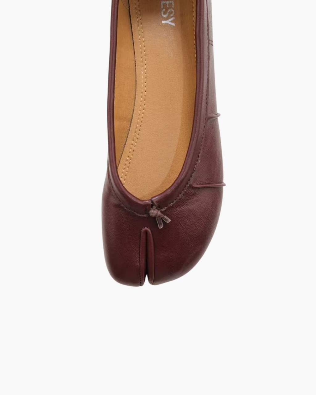 Wrinkles Tabi Ballet Flats