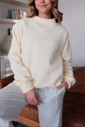 On Repeat Mockneck Pullover in Butter