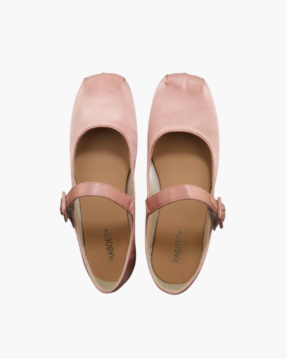 Satin Square Toe Mary Jane Flats