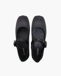 Satin Square Toe Mary Jane Flats