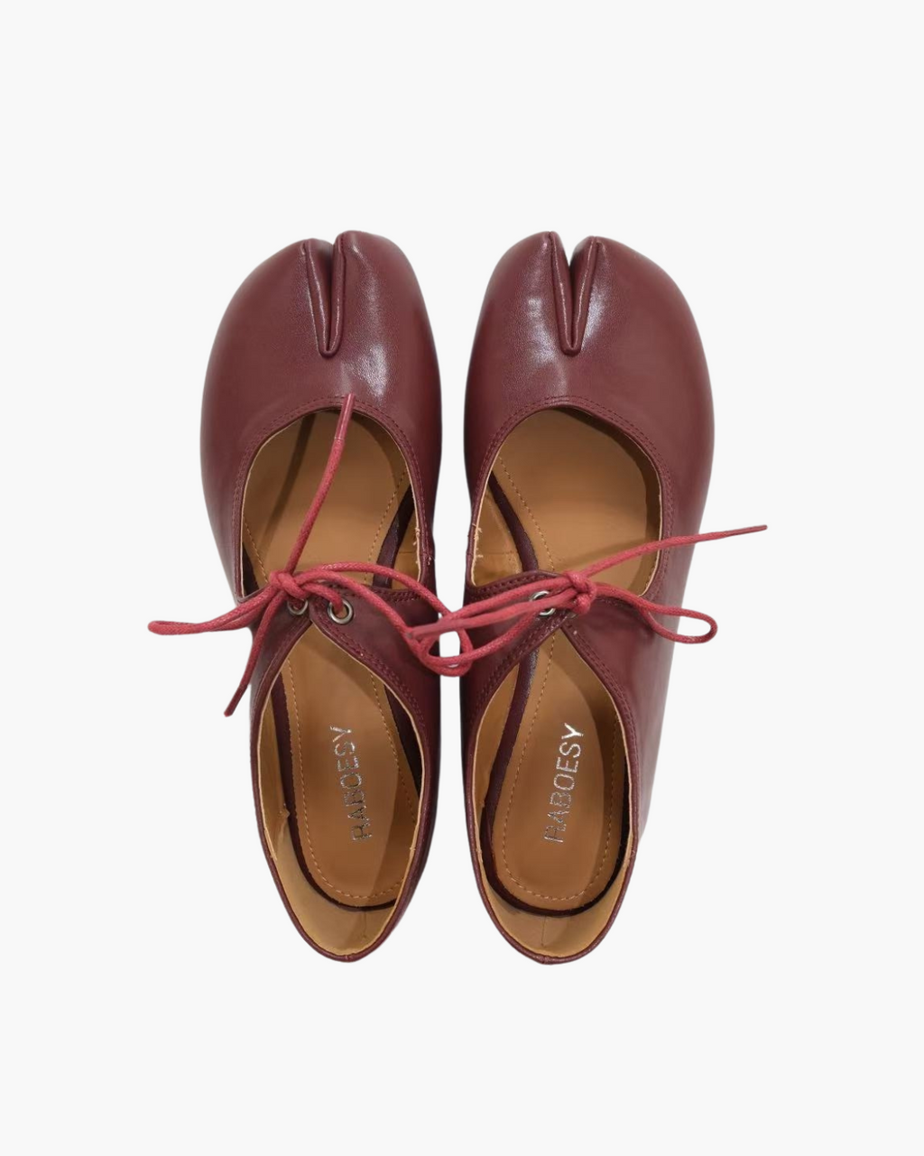 Lace Up Tabi Flats