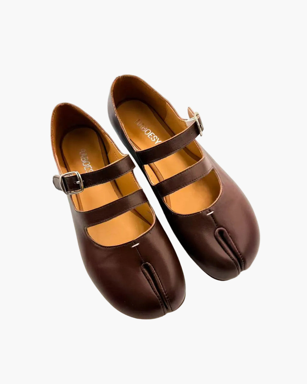 Double Straps Tabi Ballet Flats