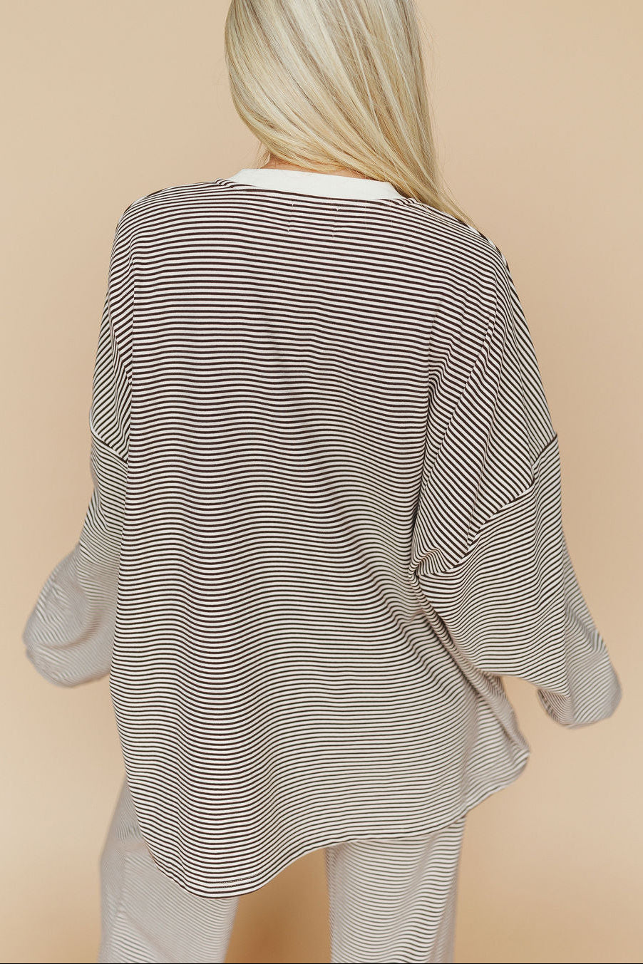 FINAL SALE - Porter Fleece Stripe Top