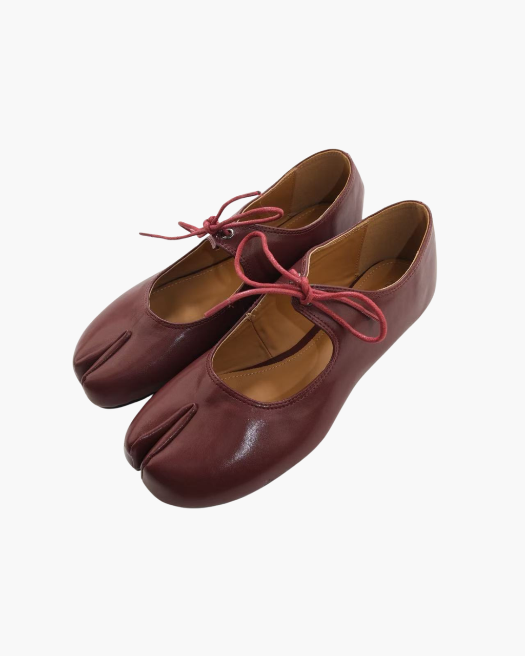 Lace Up Tabi Flats